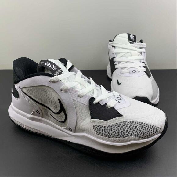 NEW Nike Kyrie Low 5 TB White Black Mens Basketball Shoes DO9617 100 - SIZE 14 main image 7